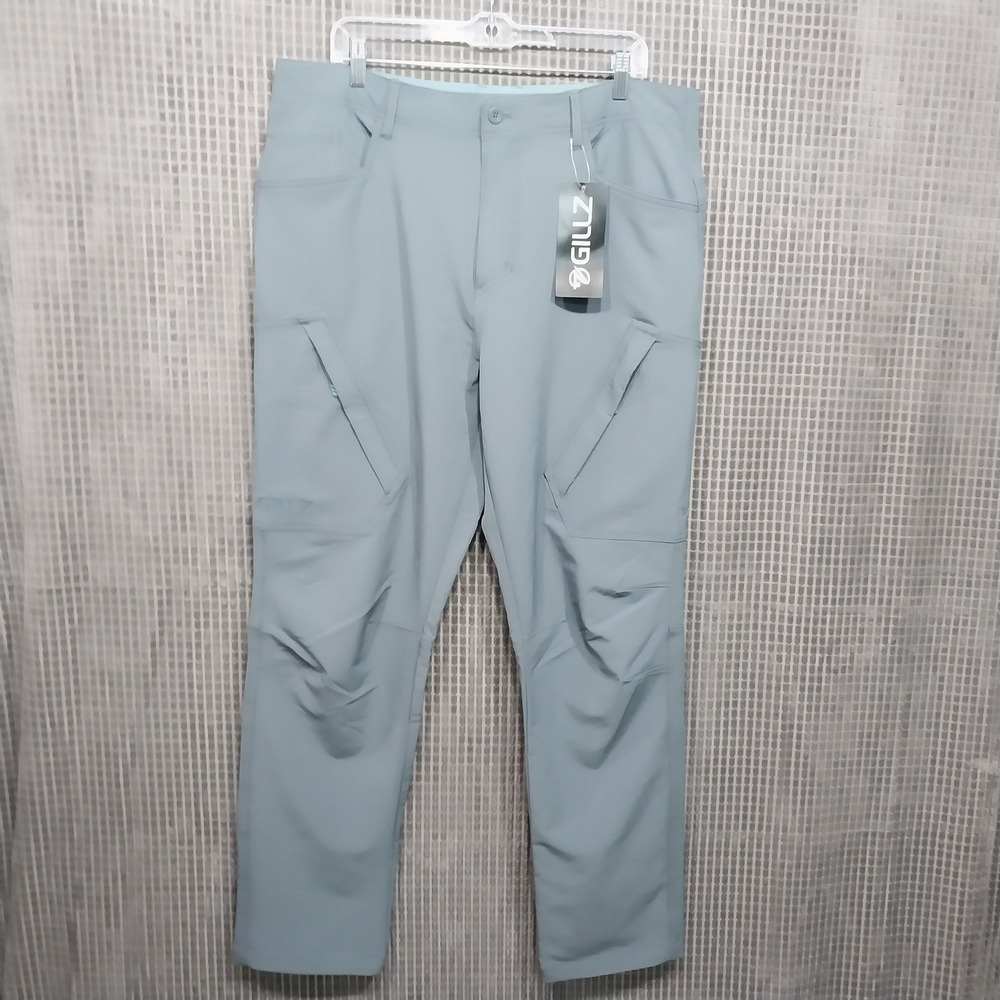 Gillz Mens Tournament Pant Fishing 4-Way Stretch L Stormy Weather